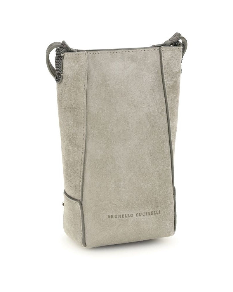 Brunello Cucinelli Beige Calf Leather Bos Taurus Phone Case Glam Steals