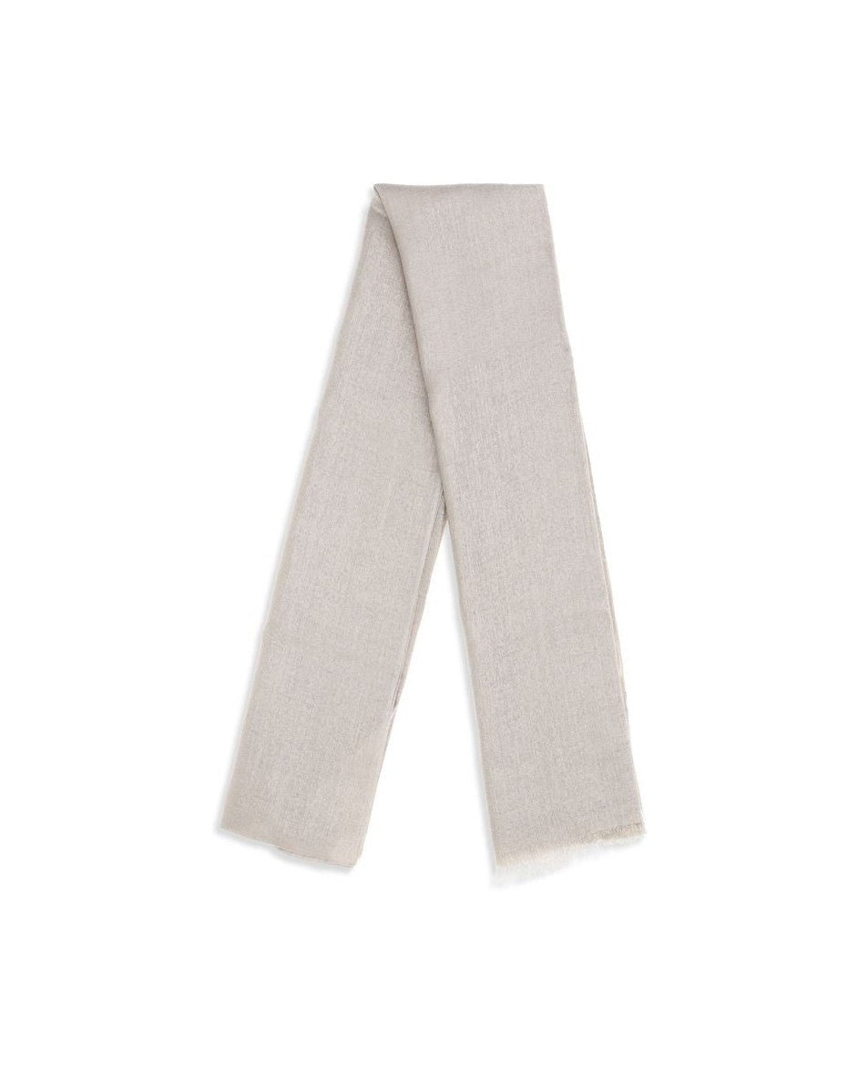 Brunello Cucinelli Beige Cashmere Scarf
