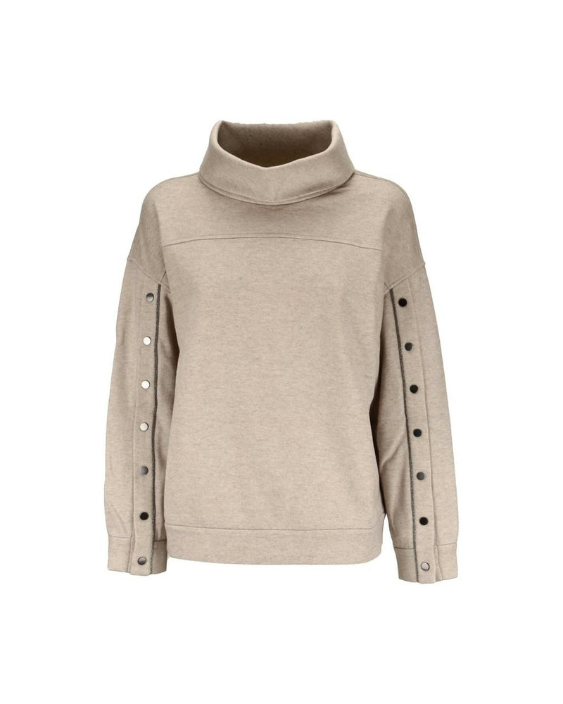 Brunello Cucinelli Beige Cashmere Sweat-Shirt 