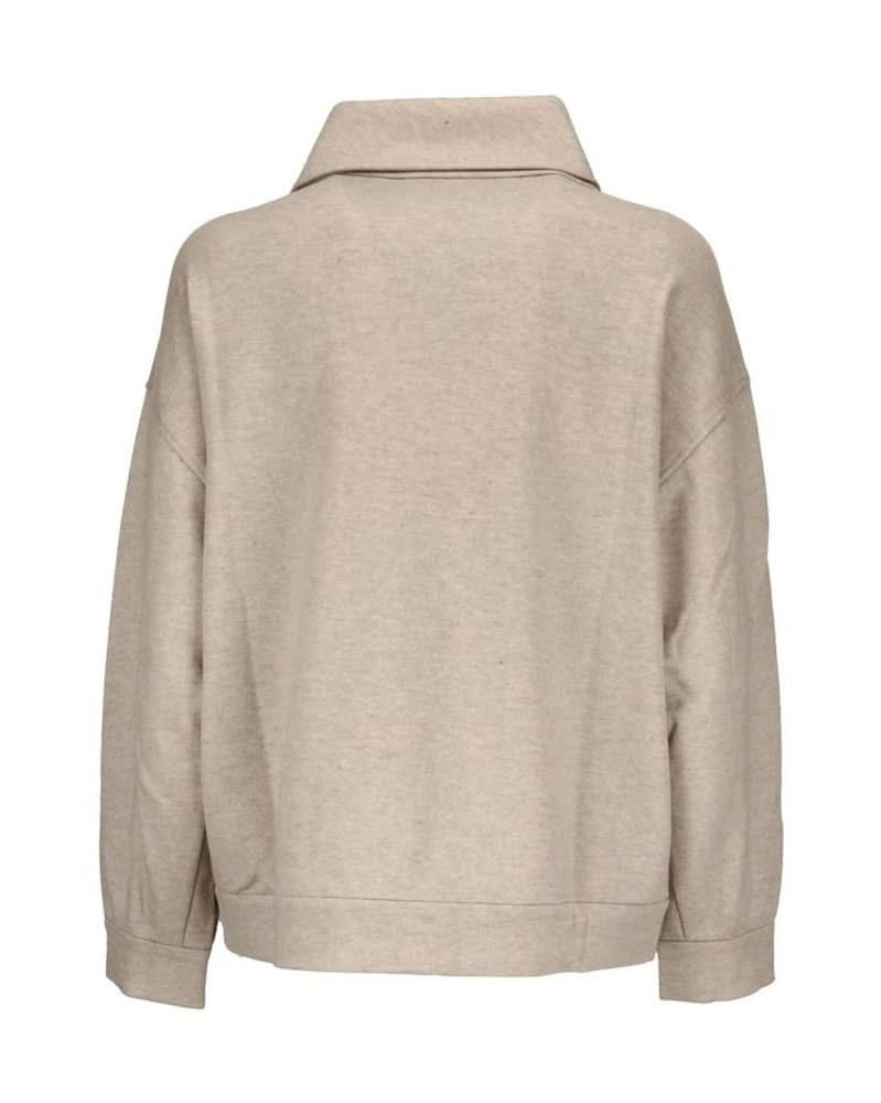 Brunello Cucinelli Beige Cashmere Sweat-Shirt 