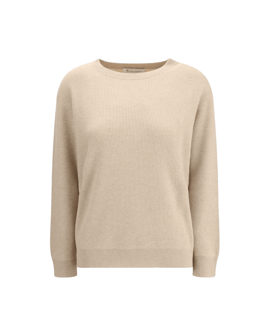 Brunello Cucinelli Beige Cashmere Sweater Glam Steals