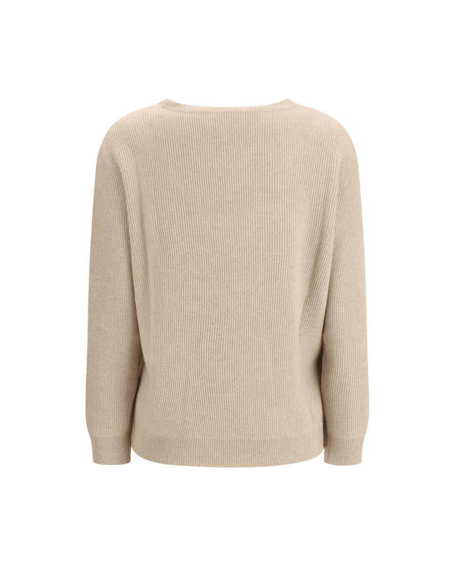 Brunello Cucinelli Beige Cashmere Sweater