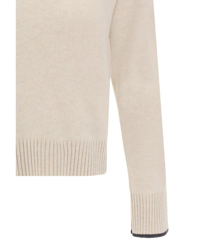 Brunello Cucinelli Beige Cashmere Sweater Glam Steals