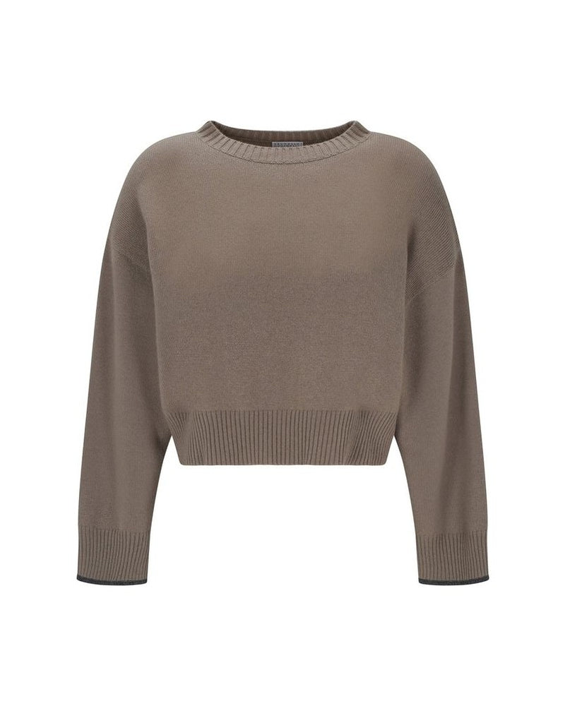 Brunello Cucinelli Beige Cashmere Sweater Glam Steals