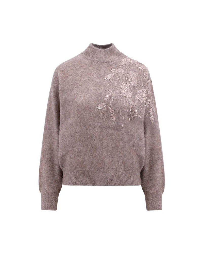Brunello Cucinelli Beige Cashmere Sweatshirt Glam Steals
