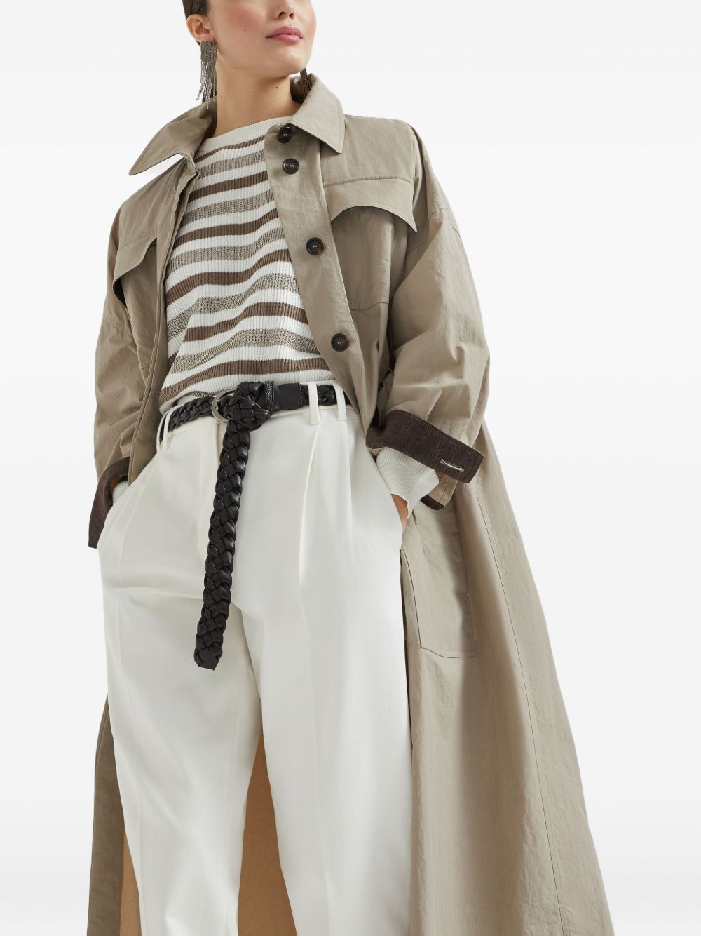 Brunello Cucinelli Beige Coat Glam Steals