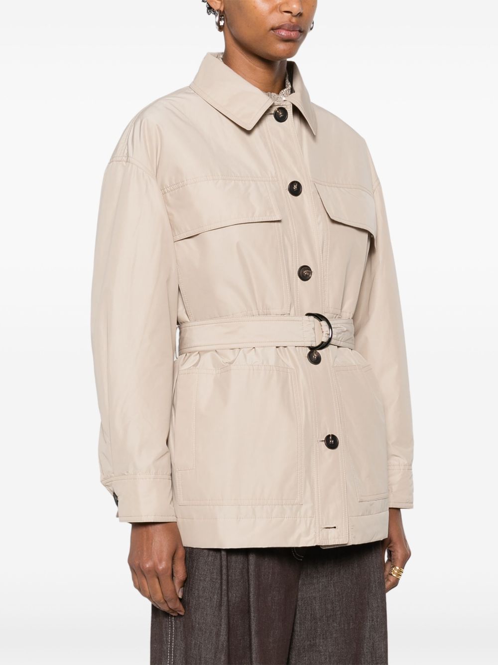 Brunello Cucinelli Beige Coat Glam Steals
