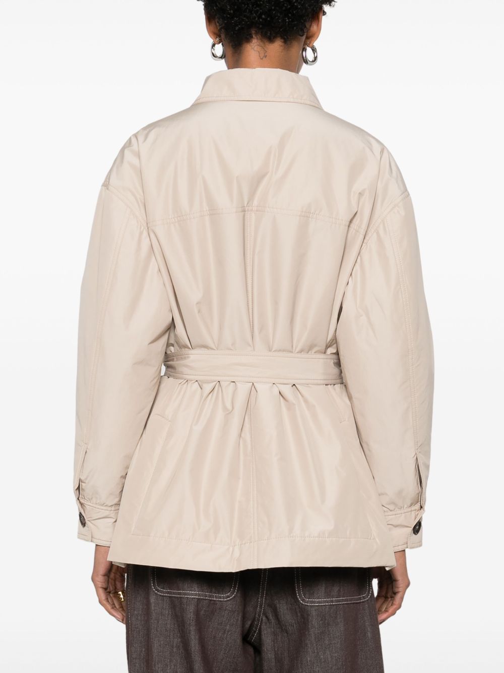 Brunello Cucinelli Beige Coat Glam Steals
