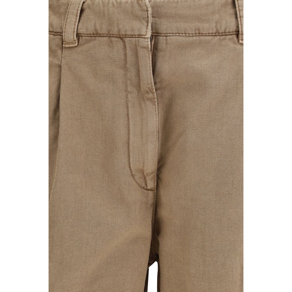 Brunello Cucinelli Beige Cotton Bermuda Shorts Glam Steals