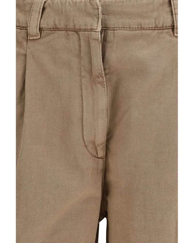 Brunello Cucinelli Beige Cotton Bermuda Shorts 