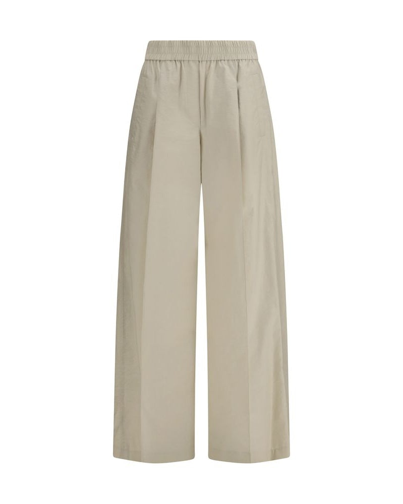 Brunello Cucinelli Beige Cotton Casual Pant Glam Steals