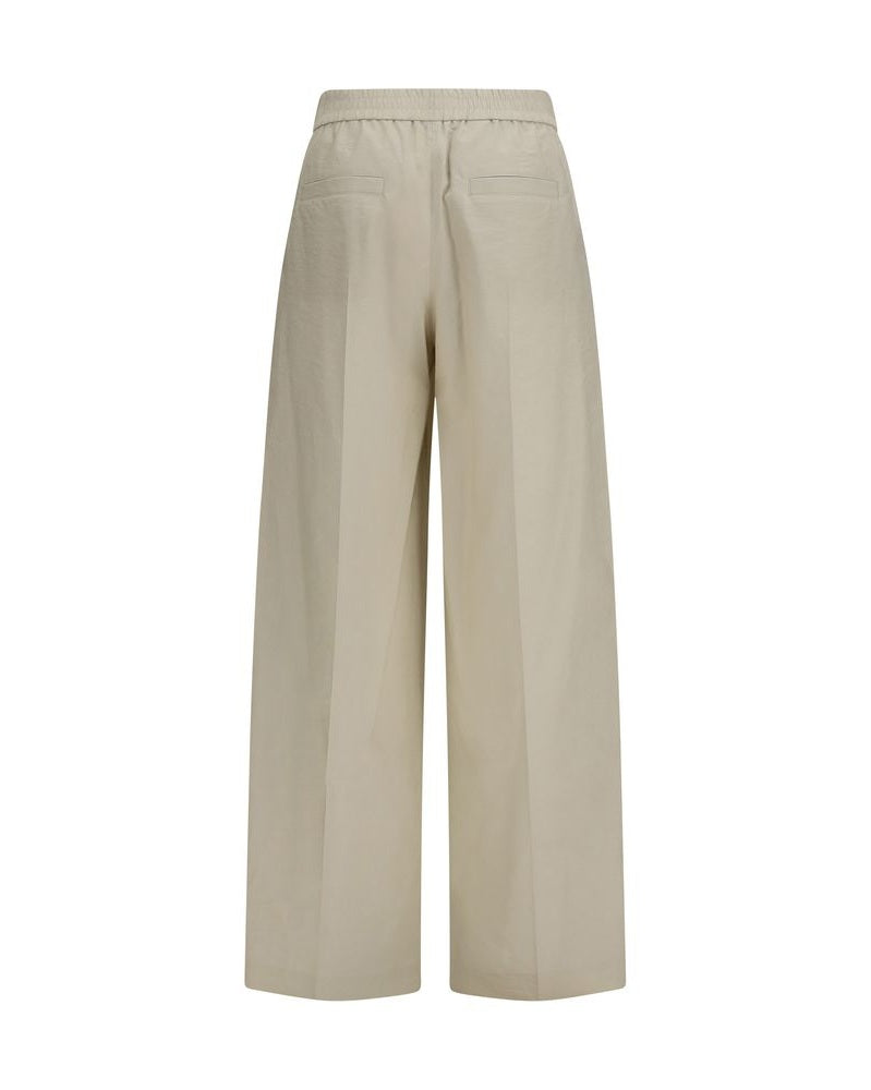Brunello Cucinelli Beige Cotton Casual Pant Glam Steals