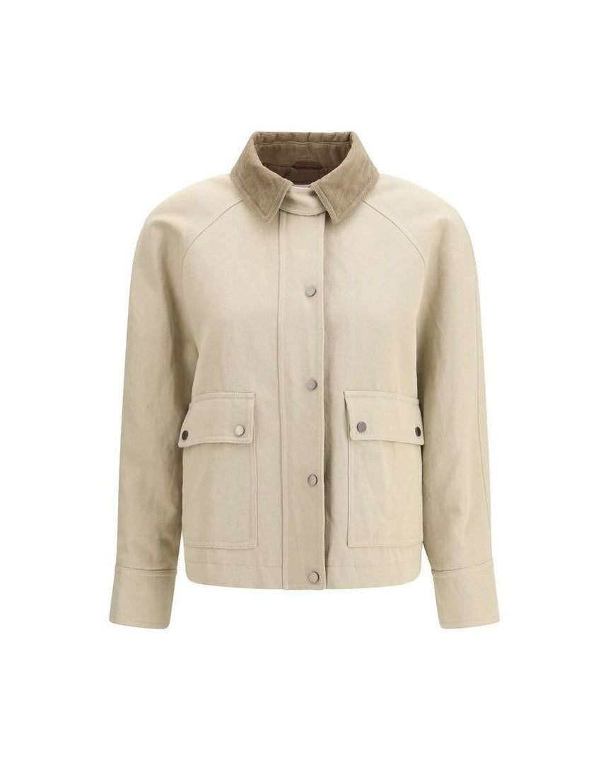 Brunello Cucinelli Beige Cotton Coat Glam Steals