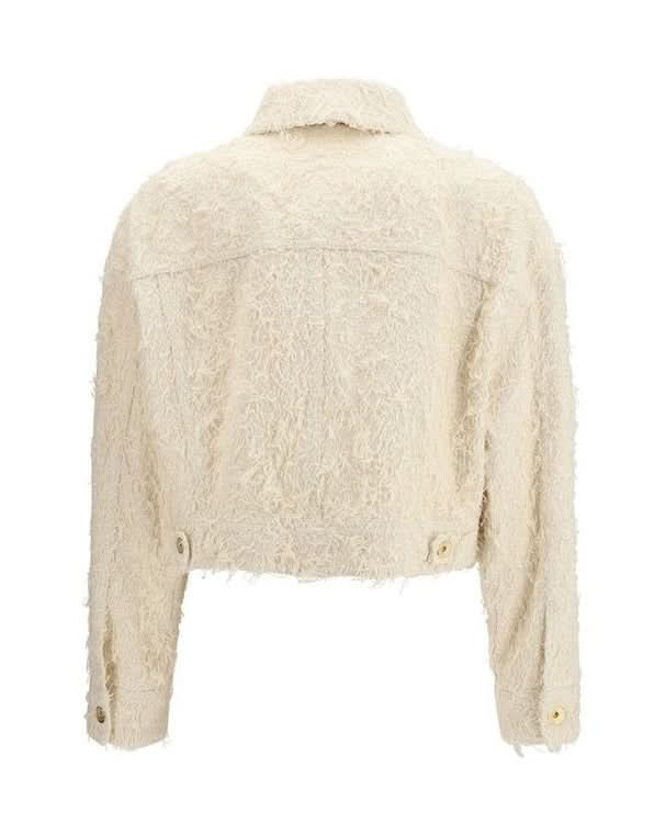 Brunello Cucinelli Beige Cotton Denim Jacket 