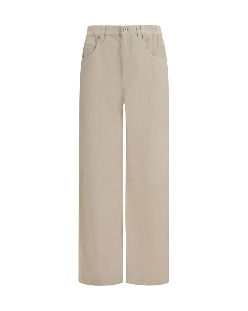 Brunello Cucinelli Beige Cotton Denim Jeans Glam Steals