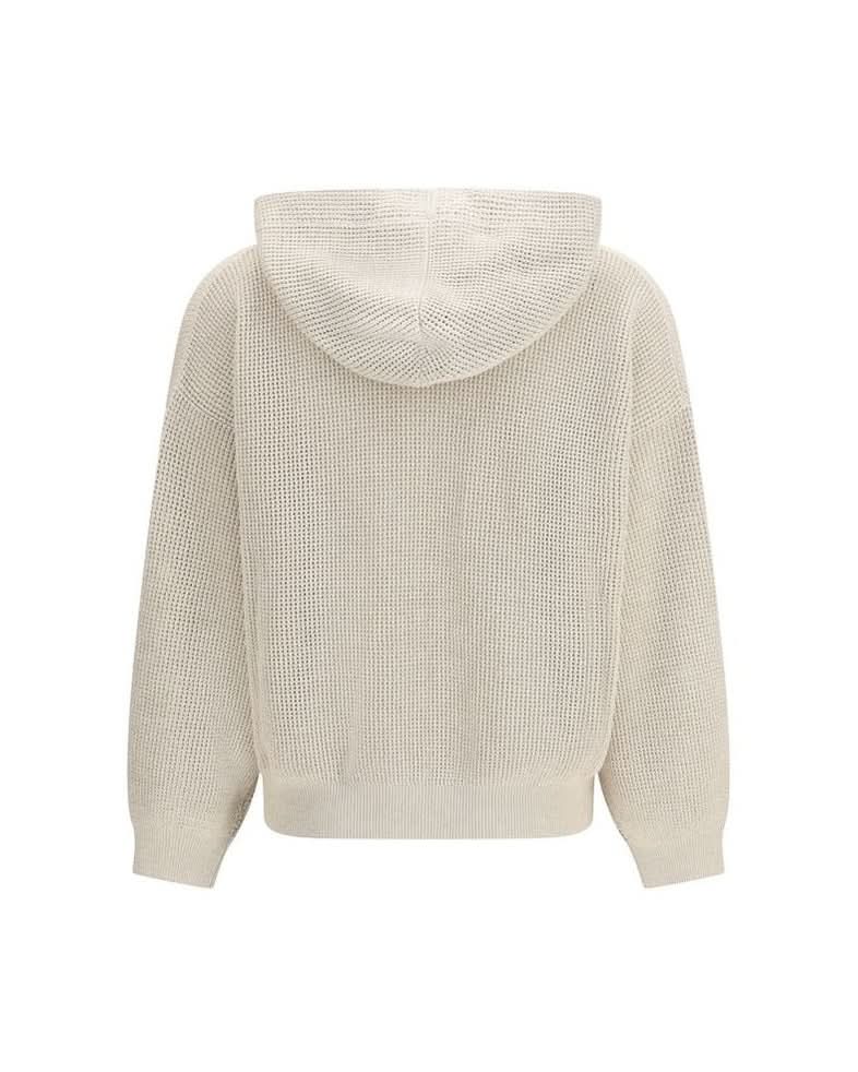 Brunello Cucinelli Beige Cotton Hoodie Glam Steals