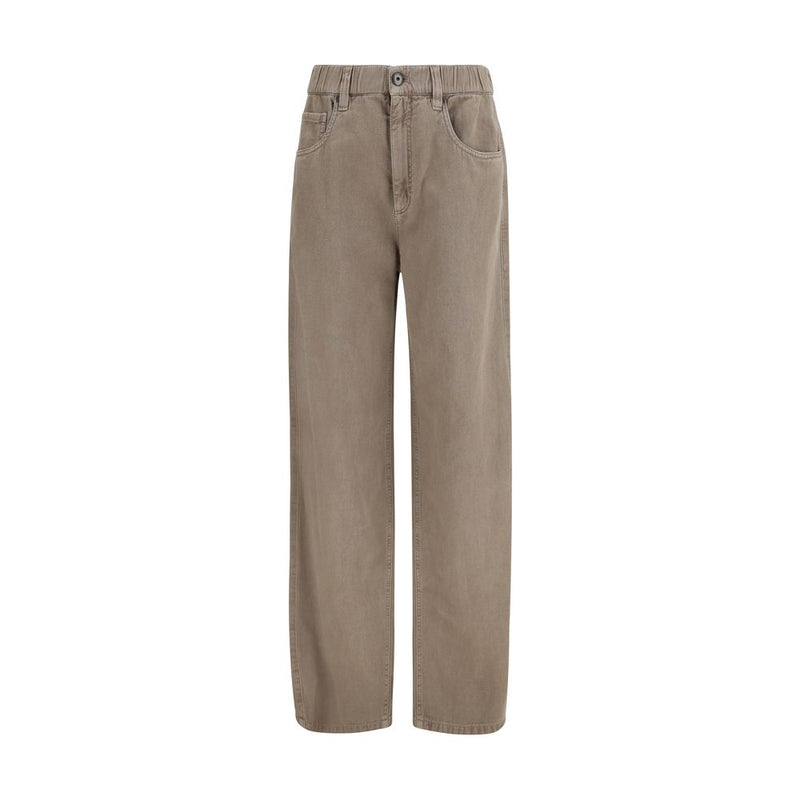 Brunello Cucinelli Beige Cotton Jeans Denim Glam Steals