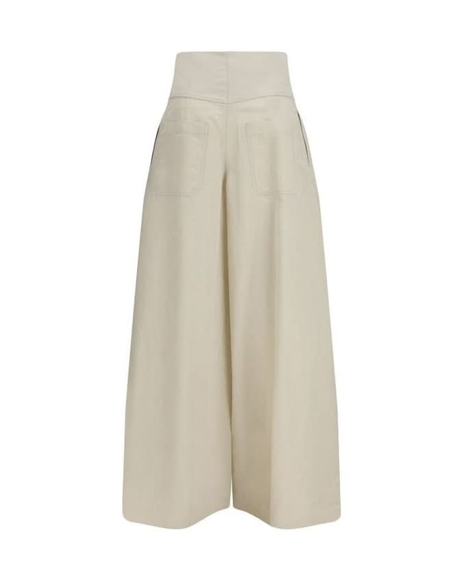 Brunello Cucinelli Beige Cotton Pant 