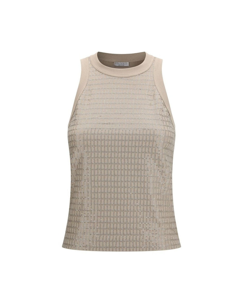 Brunello Cucinelli Beige Cotton T-shirt Glam Steals