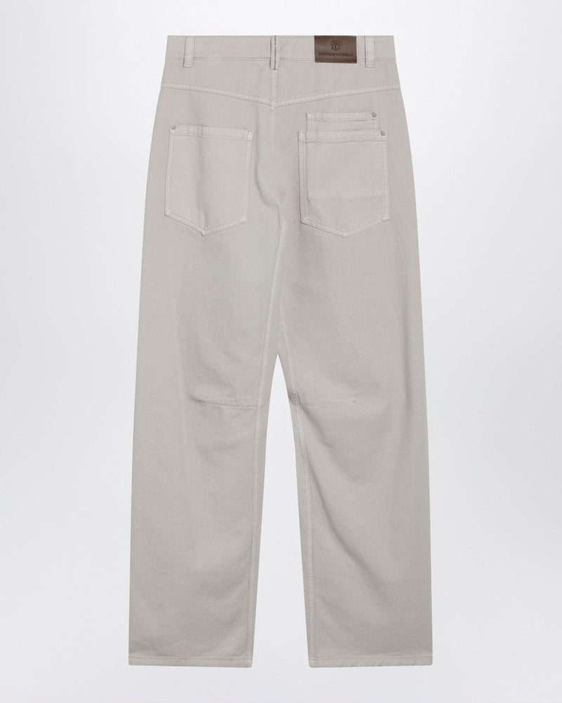 Brunello Cucinelli Beige Cotton Trouser Glam Steals