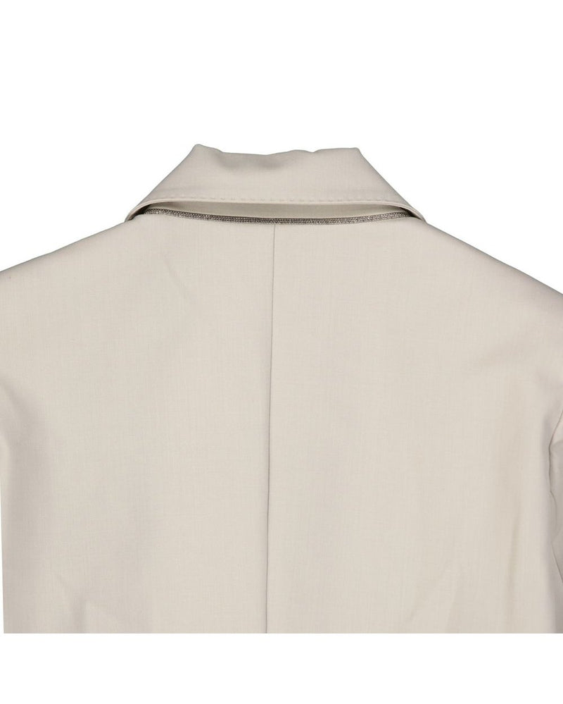 Brunello Cucinelli Beige Elastane Coat Glam Steals