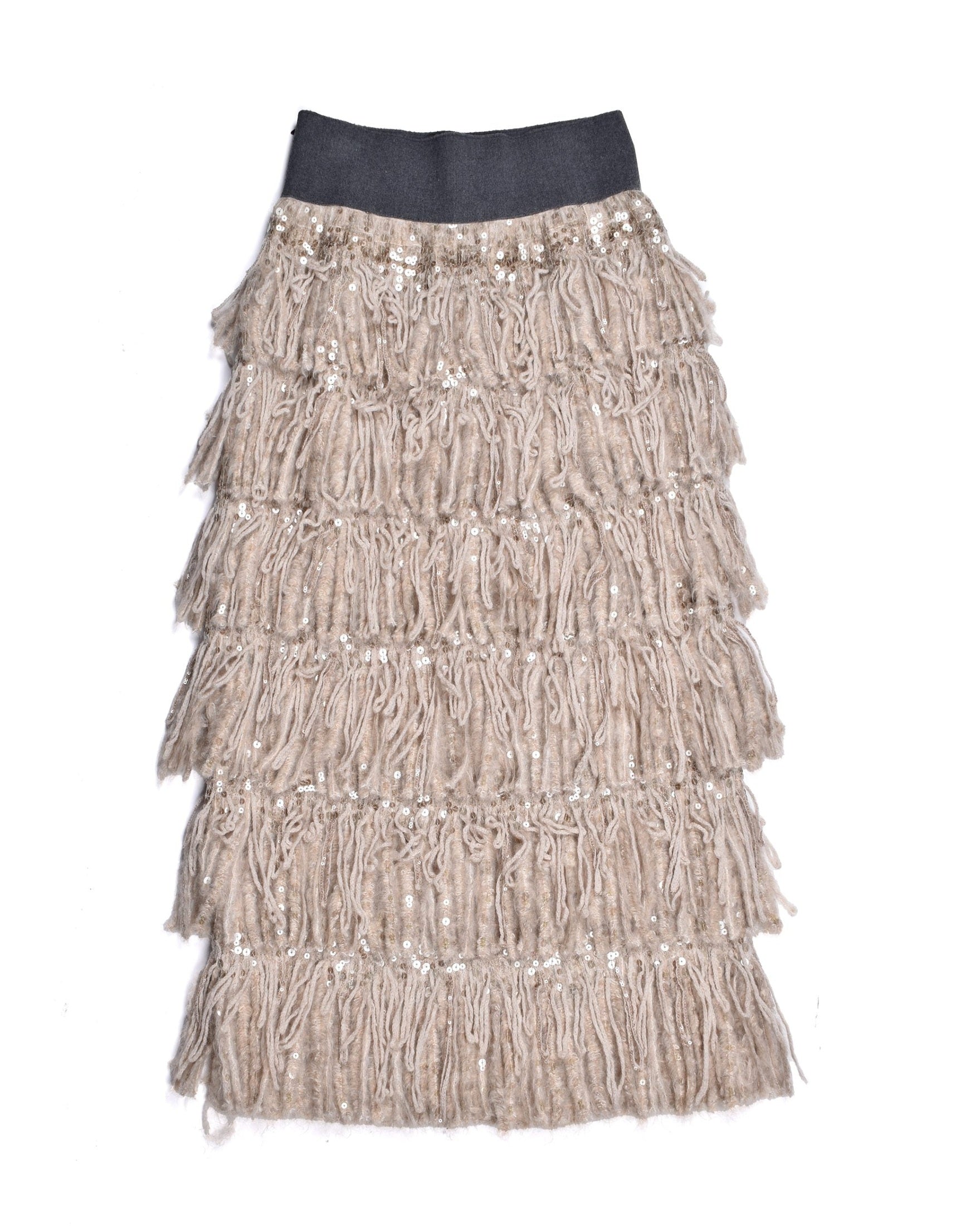 Brunello Cucinelli Beige Fabric Skirt Glam Steals