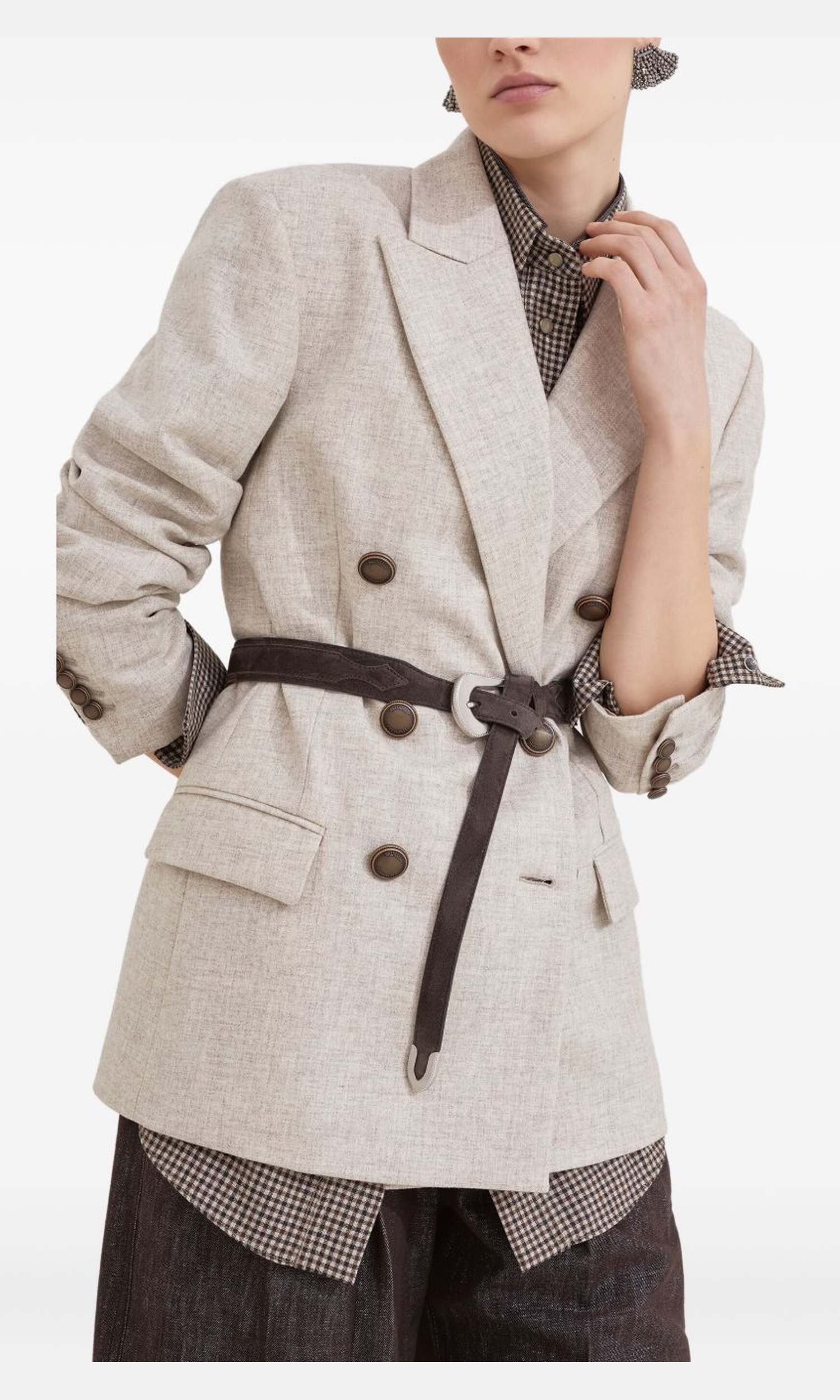 Brunello Cucinelli Beige Jacket Glam Steals