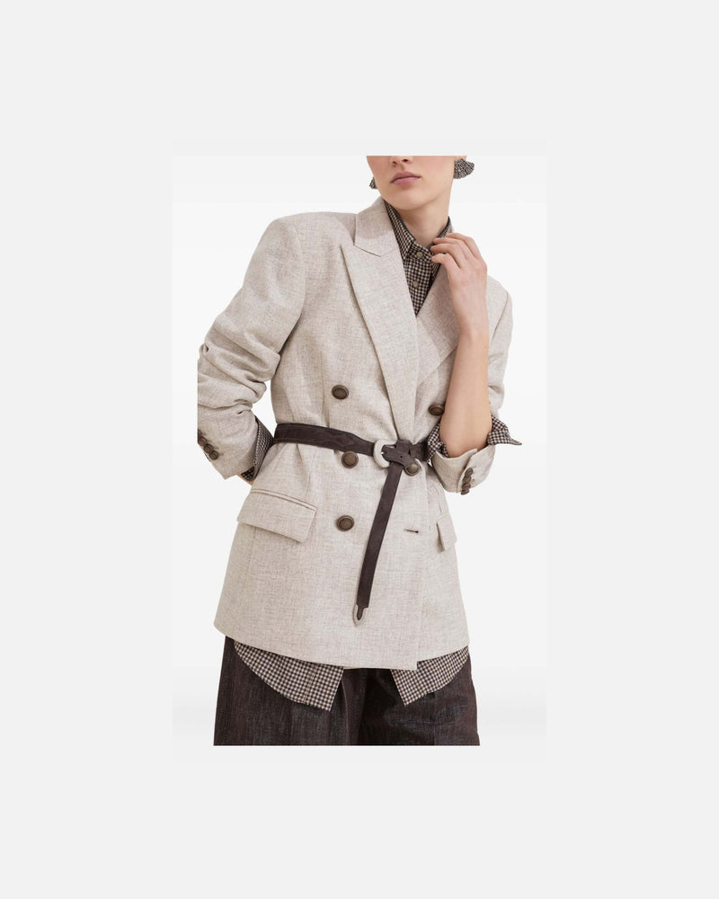 Brunello Cucinelli Beige Jacket Glam Steals