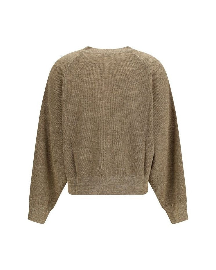 Brunello Cucinelli Beige Linen Cardigan 