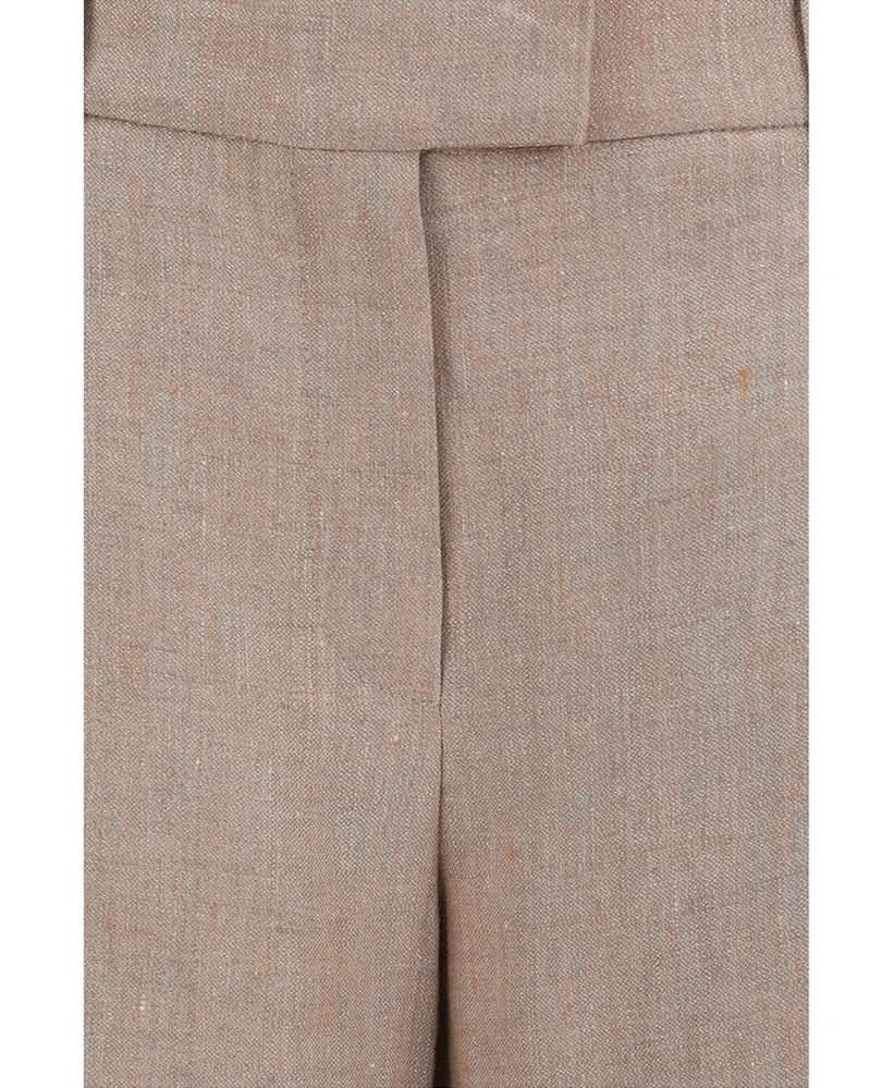 Brunello Cucinelli Beige Linen Casual Pant Glam Steals