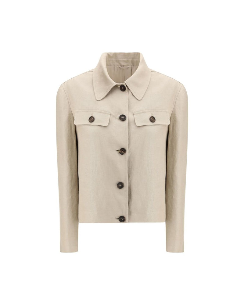 Brunello Cucinelli Beige Linen Jacket Glam Steals