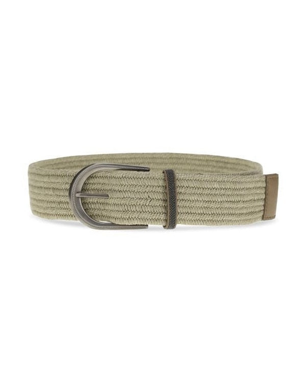 Brunello Cucinelli Beige Linen Regular Belt Glam Steals