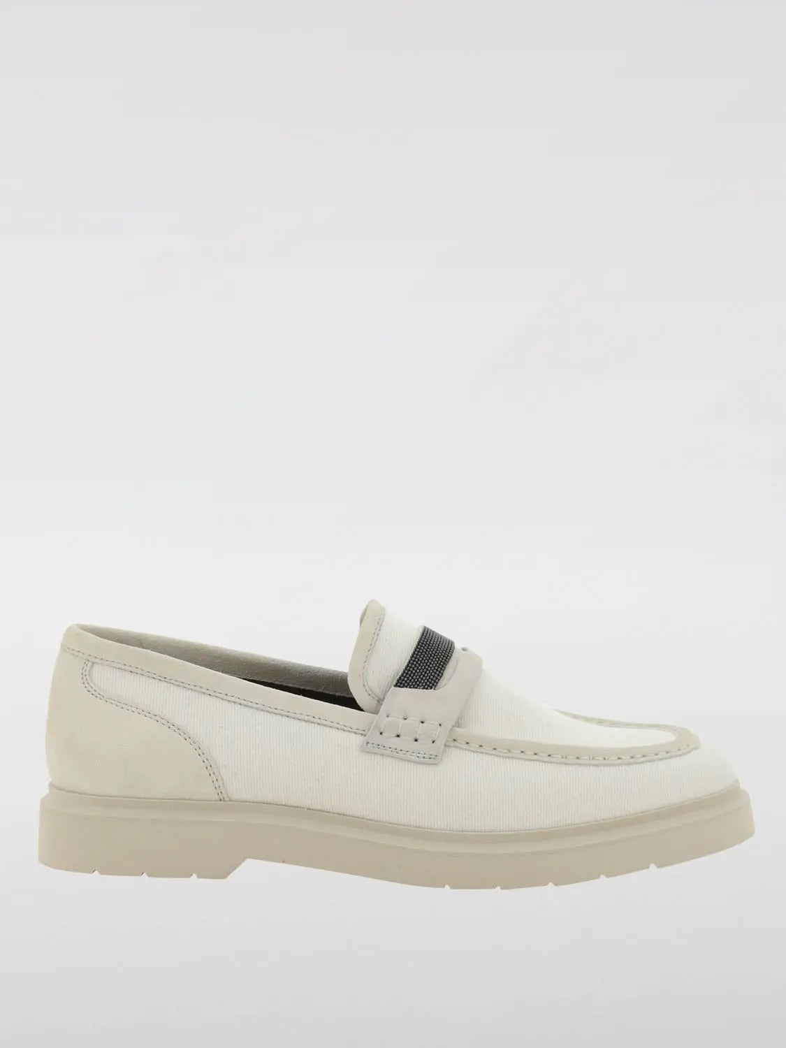 Brunello Cucinelli Beige Loafers Shoes Glam Steals