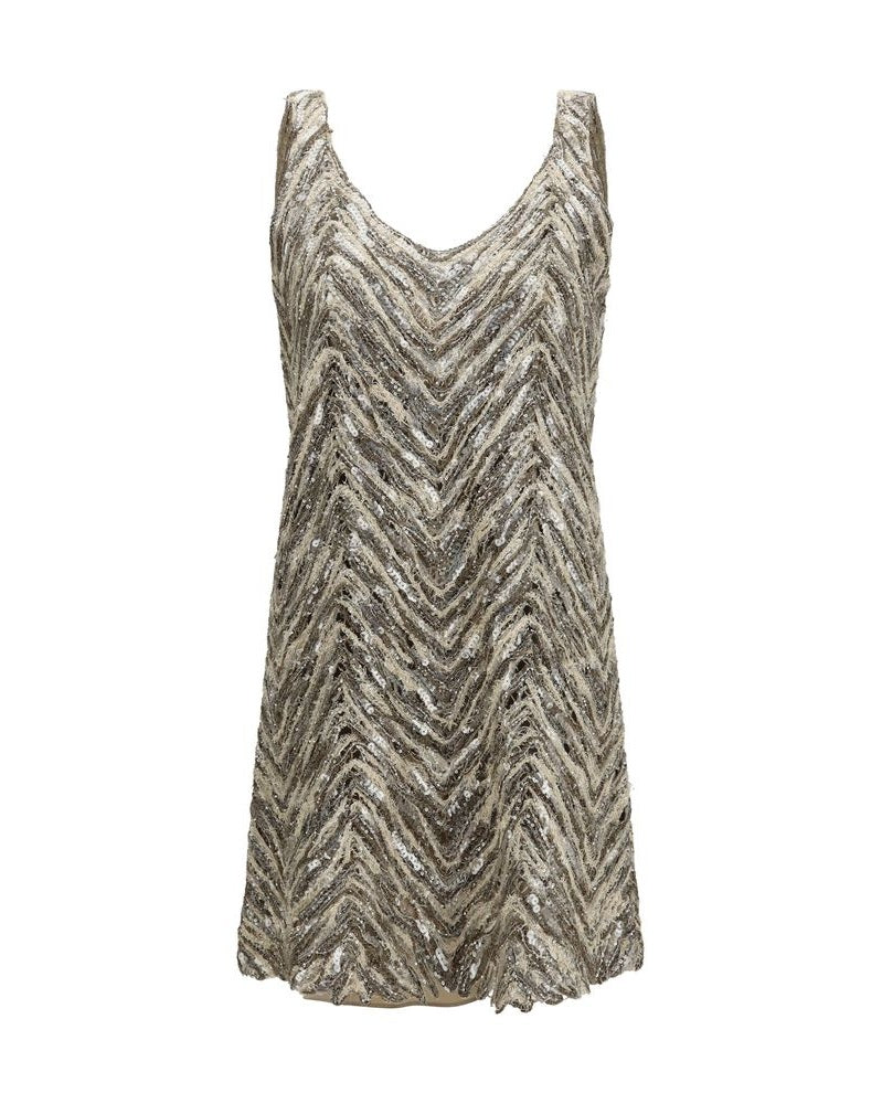 Brunello Cucinelli Beige Paper Cocktail Dress Glam Steals