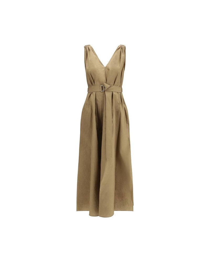 Brunello Cucinelli Beige Polyamide Casual Dress Glam Steals