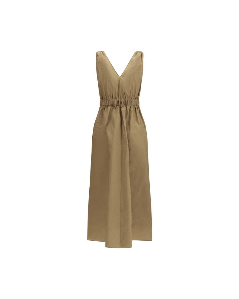 Brunello Cucinelli Beige Polyamide Casual Dress Glam Steals