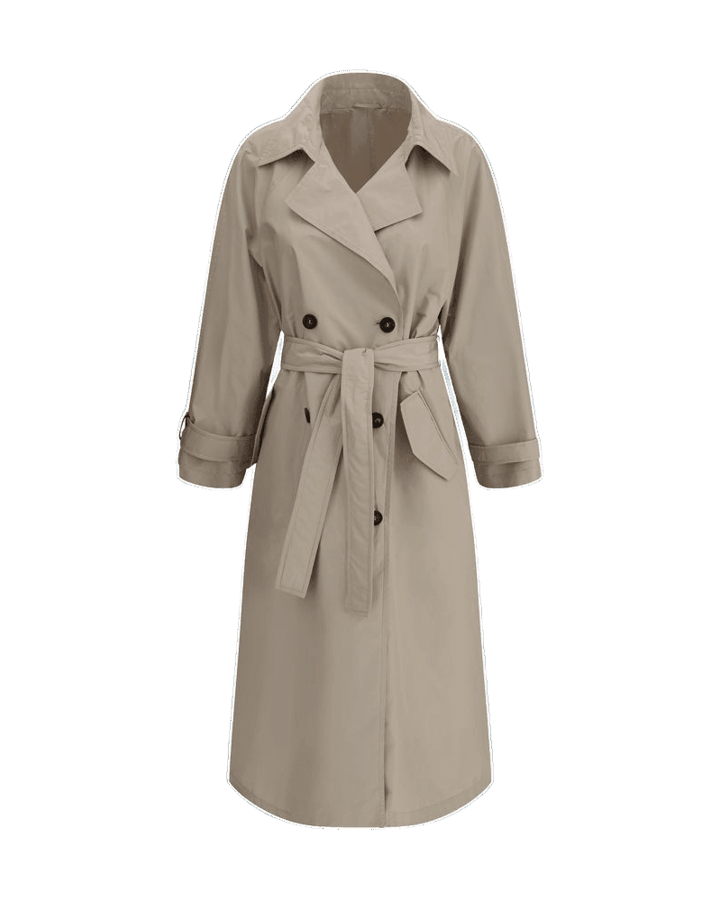 Brunello Cucinelli Beige Polyester Coat Glam Steals