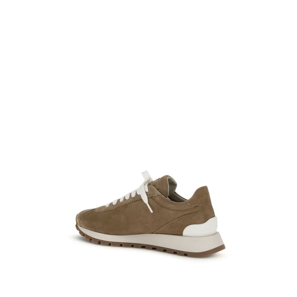 Brunello Cucinelli Beige Rubber Platform Sneakers Sneakers