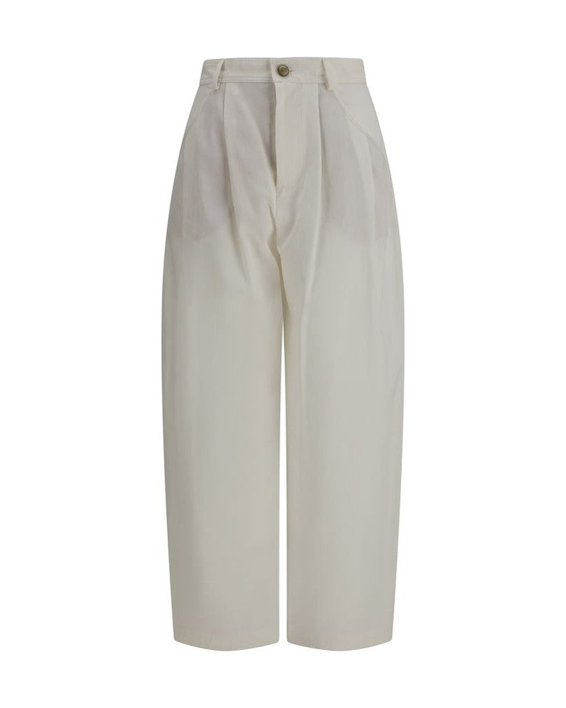 Brunello Cucinelli Beige Silk Casual Pant Glam Steals