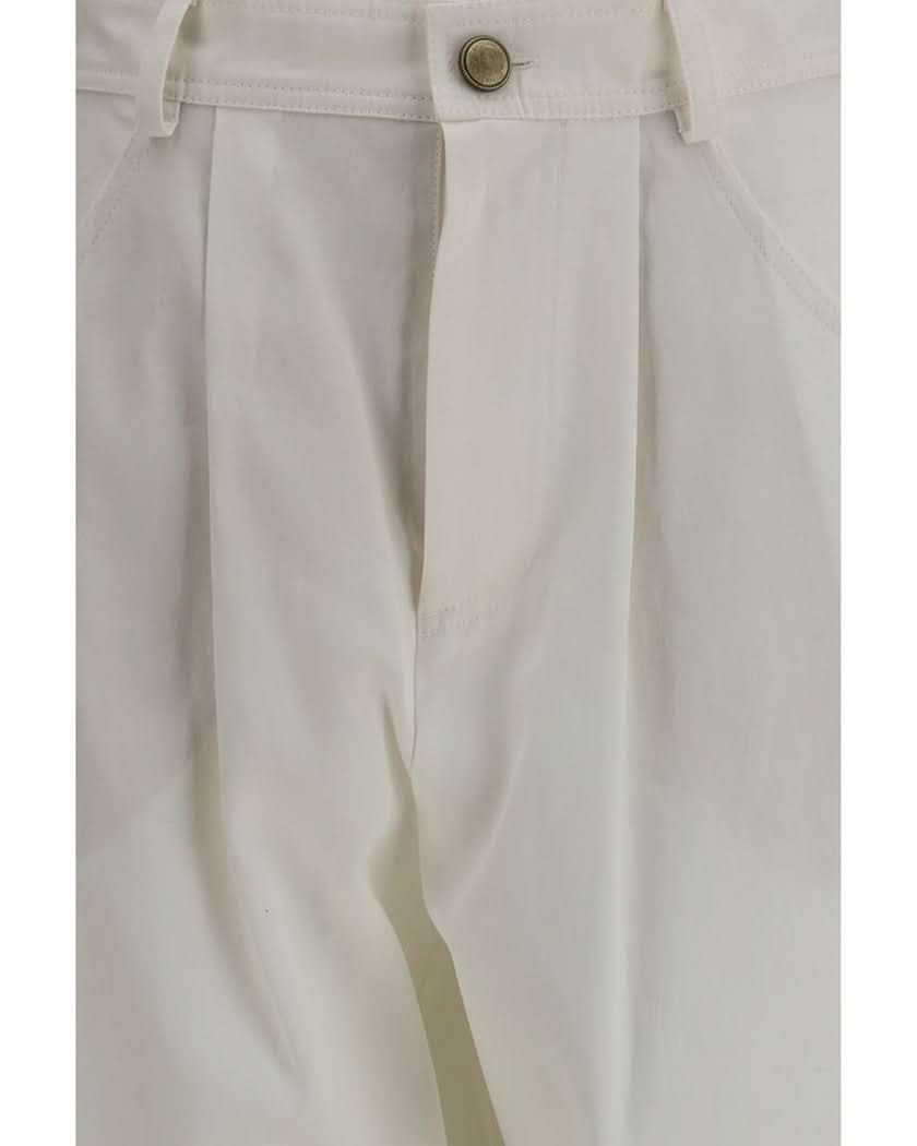 Brunello Cucinelli Beige Silk Casual Pant Glam Steals