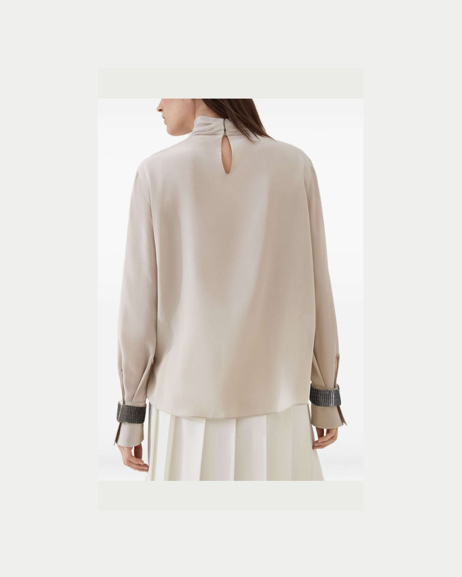 Brunello Cucinelli Beige Sweater Glam Steals