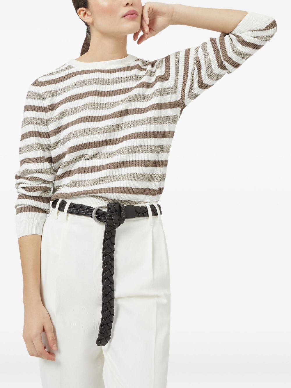 Brunello Cucinelli Beige Sweater Glam Steals