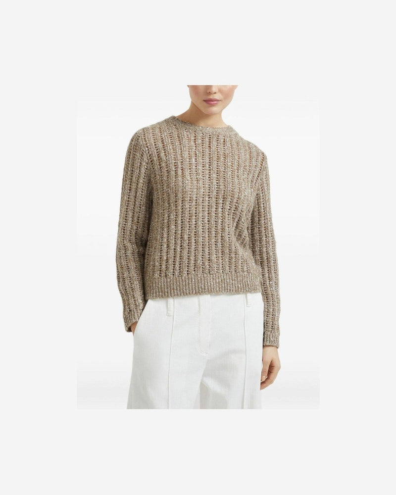 Brunello Cucinelli Beige Sweater Glam Steals