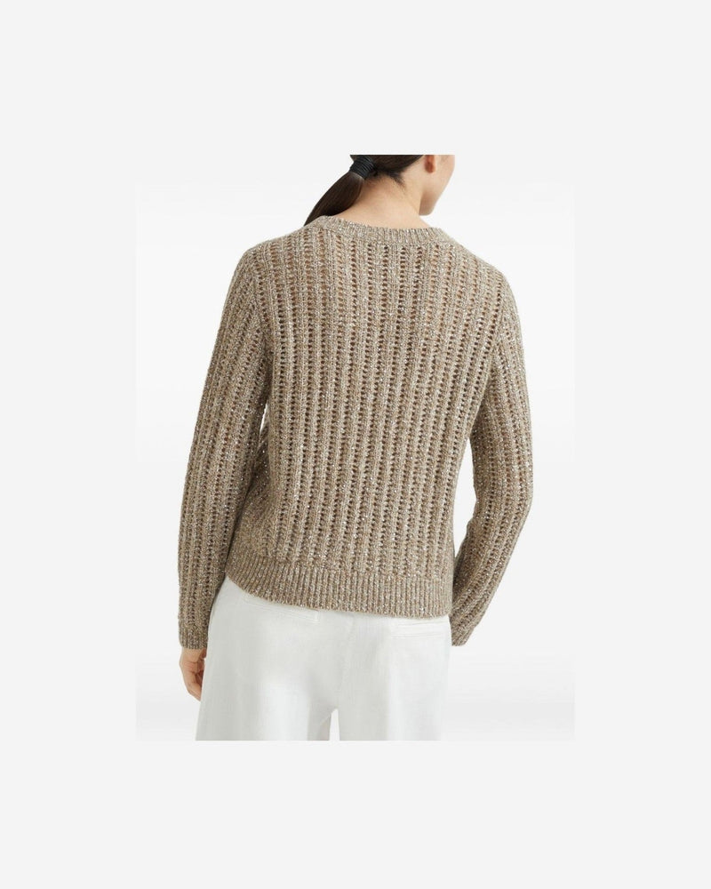Brunello Cucinelli Beige Sweater Glam Steals