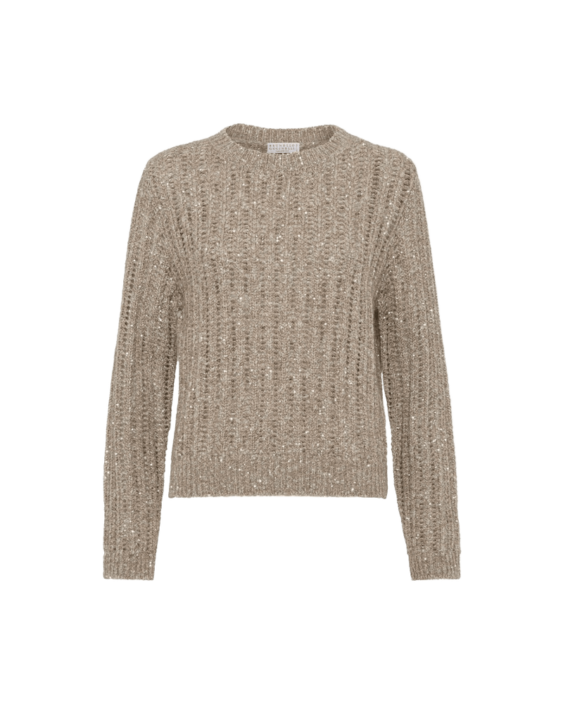 Brunello Cucinelli Beige Sweater Glam Steals