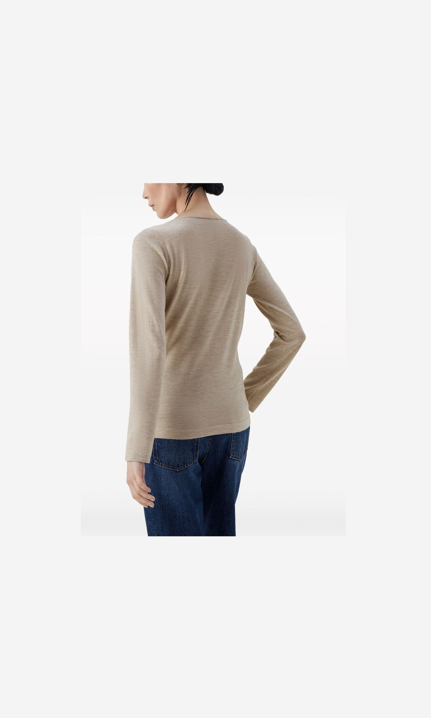 Brunello Cucinelli Beige Sweater Glam Steals
