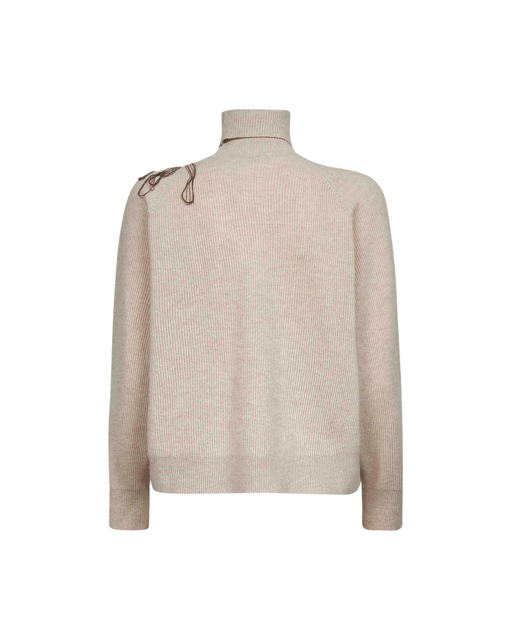 Brunello Cucinelli Beige Sweater Glam Steals