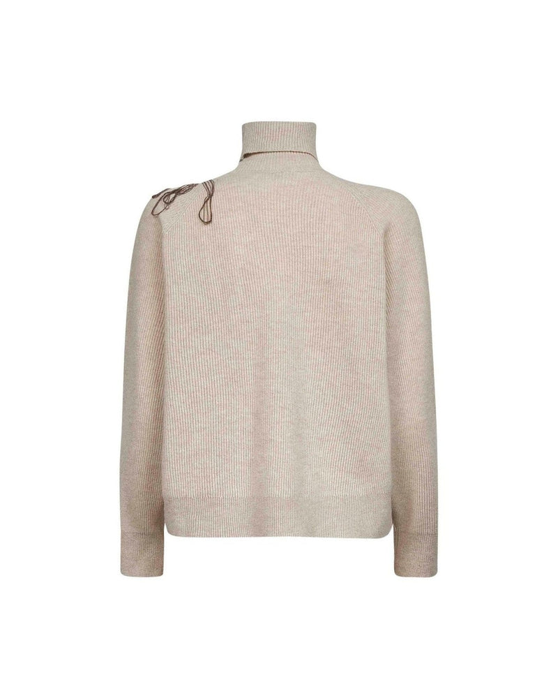 Brunello Cucinelli Beige Sweater Glam Steals