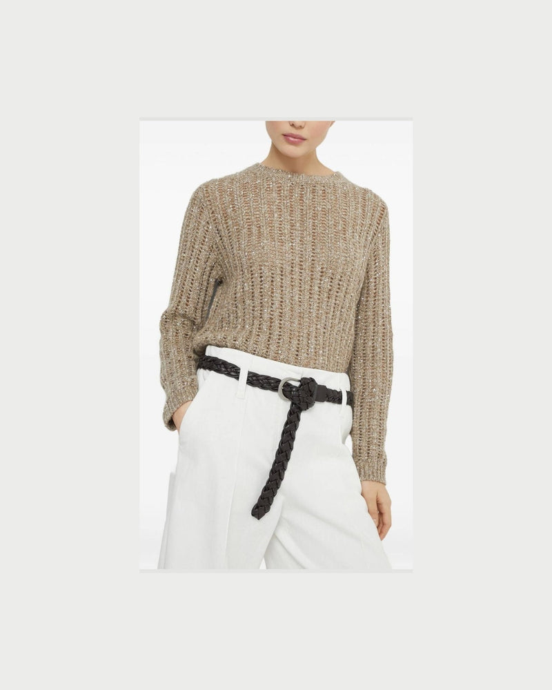 Brunello Cucinelli Beige Sweater Glam Steals