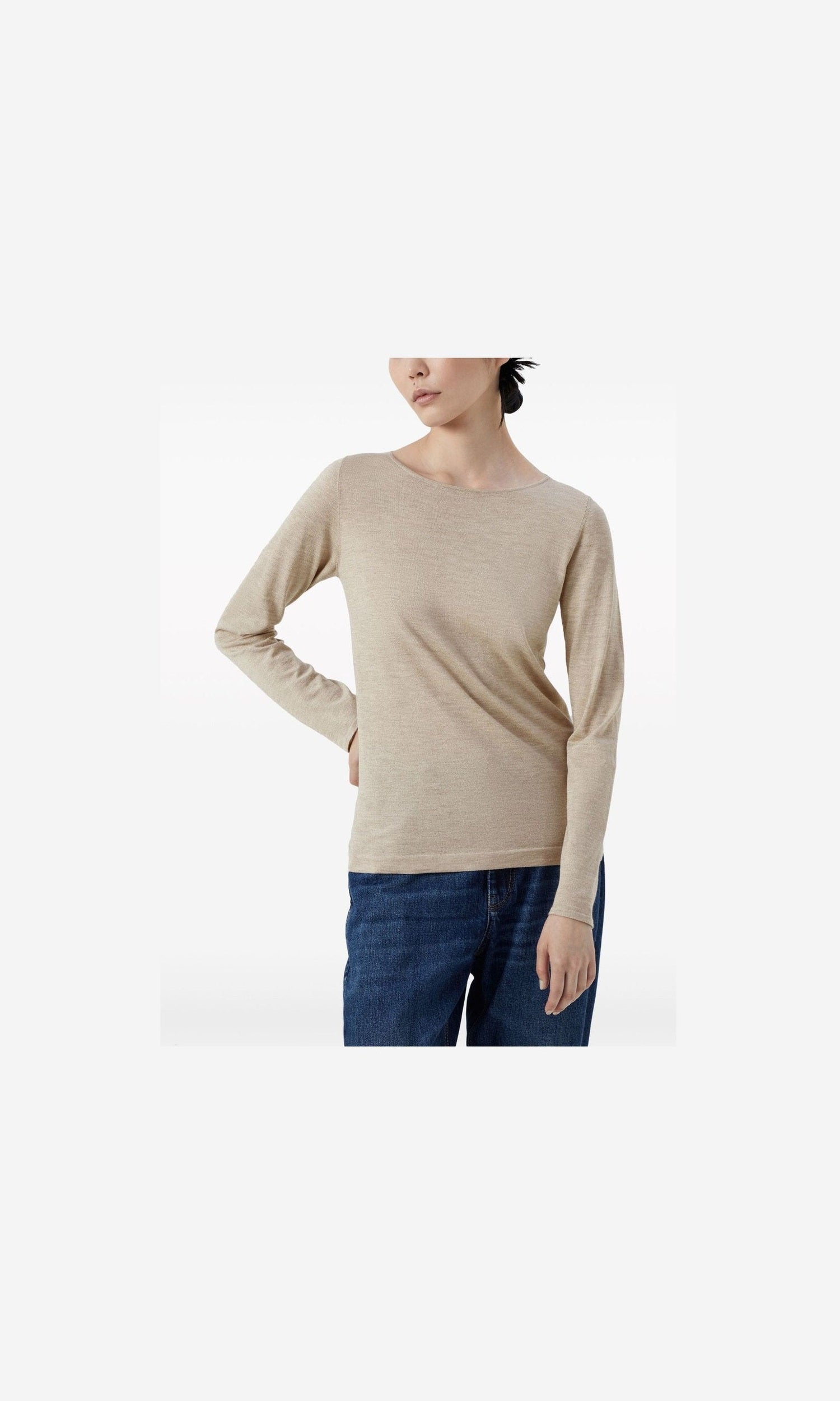 Brunello Cucinelli Beige Sweater Glam Steals